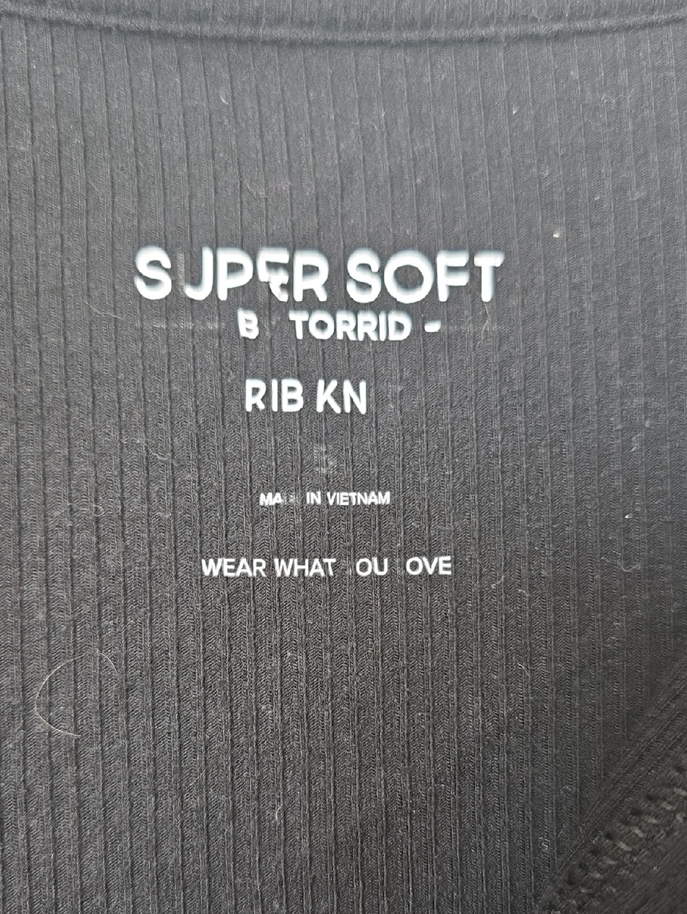 Torrid Fitted Super Soft Rib V-Neck Collared Button-Up Crop Tank - Picture 6 of 6